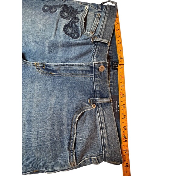 NEW Gap Girlfriend Jeans Cropped Mid Rise Stretch Denim Size 31 - Picture 5 of 11